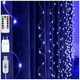 Гирлянда штора 1,8x1,2м 144 LED USB и сеть 220В 8 режимов синяя Роса с пультом управления SQ-26777 - изображение 2