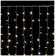 Гирлянда штора светодиодная 3x2м 200LED 12 нитей прозрачный шнур 8 режимов теплый белый для интерьера SQ-27302 - изображение 7
