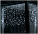 Гирлянда штора уличная 3x1м 150 LED прозрачный каучук IP65 статический режим белый SQ-26931 - изображение 1
