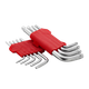 Набор ключей torx "звёздочка" INTERTOOL 9шт, короткие, Т10-Т50, CrV (32485) - изображение 3