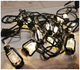 Гирлянда светодиодная 20 LED 7м 220В черный провод теплый белый для украшения интерьера Ретро фонарики SQ-25523 - изображение 10