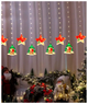 LED гирлянда штора 3D фигурки 10шт 2 5х0 7м USB теплый белый светодиодная для внутреннего использования SQ-27359 - изображение 3
