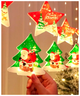 LED гирлянда штора 3D фигурки 10шт 2 5х0 7м USB теплый белый светодиодная для внутреннего использования SQ-27359 - изображение 4