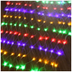 Гирлянда сетка светодиодная 1,2x1,2м 100LED 220V 8 режимов мультиколор прозрачный шнур SQ-27289 - изображение 2