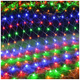 Гирлянда сетка светодиодная 1,2x1,2м 100LED 220V 8 режимов мультиколор прозрачный шнур SQ-27289 - изображение 4