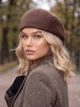 Женский кепи, кепка хулиганка Hector Cashmere кашемировая коричневая (шоколад) - изображение 4