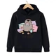 Дитяча Кофта з Пушином, худі чорне з кіт Пушин, сat Pusheen, зріст 158 - изображение 1