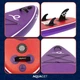Надувна SUP дошка Aquaget 350 см з веслом AQ0043 Violet/Red - зображення 4
