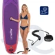 Надувна SUP дошка Aquaget 350 см з веслом AQ0043 Violet/Red - зображення 9