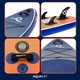 Надувная SUP доска Aquaget 350 см с веслом AQ0044 Blue/Orange - изображение 11