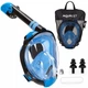 Полнолицевая маска для снорклинга Aquaget Size L/XL AQ0003 Blue/Black - изображение 1
