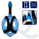 Полнолицевая маска для снорклинга Aquaget Size L/XL AQ0003 Blue/Black - изображение 11