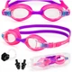 Очки для плавания Aquaget детские AQ0015 Pink - изображение 7
