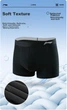 Трусы-боксеры Li-Ning мужские спортивные из модала дышащие, черно-серые, 3 шт, размер 2XL - изображение 4