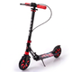 Самокат двухколесный складной черный с светящимися колесами 200мм Scooter Pusher 5351 Black - изображение 5