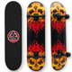Скейтборд дерев'яний вогонь BavarSport Skateboard Fire 4411-11 розмір 78х20см - зображення 1