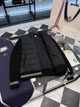 Мужская черная комбинированная пуховая куртка Moncler Cardigan Tricot, XL - изображение 7