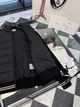 Мужская черная комбинированная пуховая куртка Moncler Cardigan Tricot, XL - изображение 8