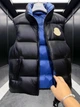 Мужская черная пуховая жилетка Монклер Moncler Sumido, гусиный пух, XL - изображение 4