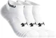 Носки Under Armour мужские спортивные короткие хлопковые тонкие, белые, 3 пары, размер 40-44 - изображение 1