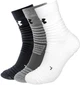Носки Under Armour 22610208 унисекс баскетбольные хлопковые с махровой подошвой, черно-белые, 3 пары, размер M - изображение 1