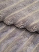Плед Malloory Home Шарпей Королівська смужка 5 см у фірмовій сумочці 200x220 см Сірий - зображення 5