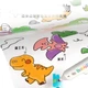 Дитяча книжка-розмальовка Meiletongnian Doodle, рулонний папір для малювання, без фарбування стін, фрістайл, іграшка для малювання в дитячому садку, історія пригод динозаврів - зображення 2