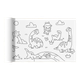 Дитяча книжка-розмальовка Meiletongnian Doodle, рулонний папір для малювання, без фарбування стін, фрістайл, іграшка для малювання в дитячому садку, історія пригод динозаврів - зображення 4