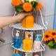 Складана полиця стелаж 4 яруси металевий каркас регульовані яруси модульна система зберігання - зображення 4