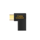 Адаптер CABLE CREATION CC0840 Type-C «папа-мама», угловой соединитель 90 градусов, прямой адаптер USB-C, удлинительный кабель-конвертер Type-C, передача данных 10G. - изображение 4