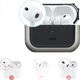 Чохол ESR AirPods Pro 3-го покоління 2025 року, новий, MagSafe, магнітна, бездротова зарядка, Bluetooth, протиковзкий, захист від падінь, титановий - изображение 1