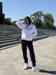 Жіночий теплий спортивний костюм фіолетовий 46-48 - зображення 3