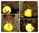 Силиконовый LED ночник 9.5 см желтый сенсорный 7 режимов цвета для детей Монстрик SQ-27438 - изображение 3