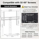 Настольная подставка для телевизора 32-65 BONTEC Table Top TV Stand (до 45 кг, закаленное стекло, VESA 600x400) - изображение 3