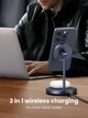 Беспроводная зарядная подставка UGREEN MagFlow 2-в-1, совместимая с MagSafe - изображение 3