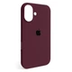 Чехол Fiji Silicone Case для Apple iPhone 17 бампер накладка Soft Touch с микрофиброй Plum - изображение 1