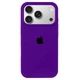Чохол Fiji Silicone Case для Apple iPhone 17 Pro Max бампер накладка Soft Touch з мікрофіброю Dark Purple - зображення 1