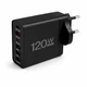 Сетевое зарядное устройство Digital 26X187 GaN 120W на 6 портов, черное - изображение 1
