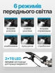 Велофара передня акумуляторна на велосипед акумуляторі самокат руль водонепроникна далекобійна з кріпленням та зарядкою ліхтар задній стоп сигнал в комплекті для вело Averon M4158 - зображення 2