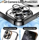 Чехол с защитой корпуса 360 Premium FIBRA TPU Chrome with MagSafe case Samsung S21FE с Защитой Камеры Silver - изображение 5
