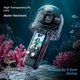 Подводный защитный аквабокс погружения до 50м для экшн камеры DJI Osmo Pocket 4P прозрачный поликарбонатный корпус с адаптером 1/4 - изображение 2
