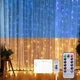 Гирлянда-штора SFK-09 флаг Украины с пультом USB 2×2 м - изображение 4
