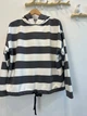 Женское худи oversize в полоску с капюшоном KAPTSOVA MKKS6013-4 - Oversize 42/52, Сірий - изображение 3