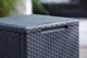 Садовый ящик-столик Keter Vigo Storage Box 37х37х37 см под ротанг, графитовый - изображение 11