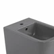 Биде подвесное Qtap Tern QT17551303GSG 520x350x330 мм, керамика, Stone Grey - изображение 5