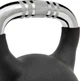 Гиря Adidas Kettlebell 4 кг чугун черная неопреновая с накаткой для лучшего захвата - изображение 4