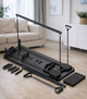 Тренажер для пилатеса Reformer MM3000 106×41 см до 200 кг складной с эспандерами таймером Фитнес-доска для всего тела Домашняя платформа для пресса мышц кора - изображение 8