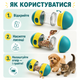Інтерактивна іграшка, дозатор корму ласощів, для собак котів,цуценя регульована годівниця-головоломка, повільне годування. - зображення 7