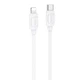 Кабель Hoco X115 Surpass Type-C — Lightning 27W 1 м білий - зображення 1
