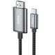 Перехідник Hoco UA27 HD Type-C — HDMI 2 м 4K 30Hz алюміній, сірий - зображення 1